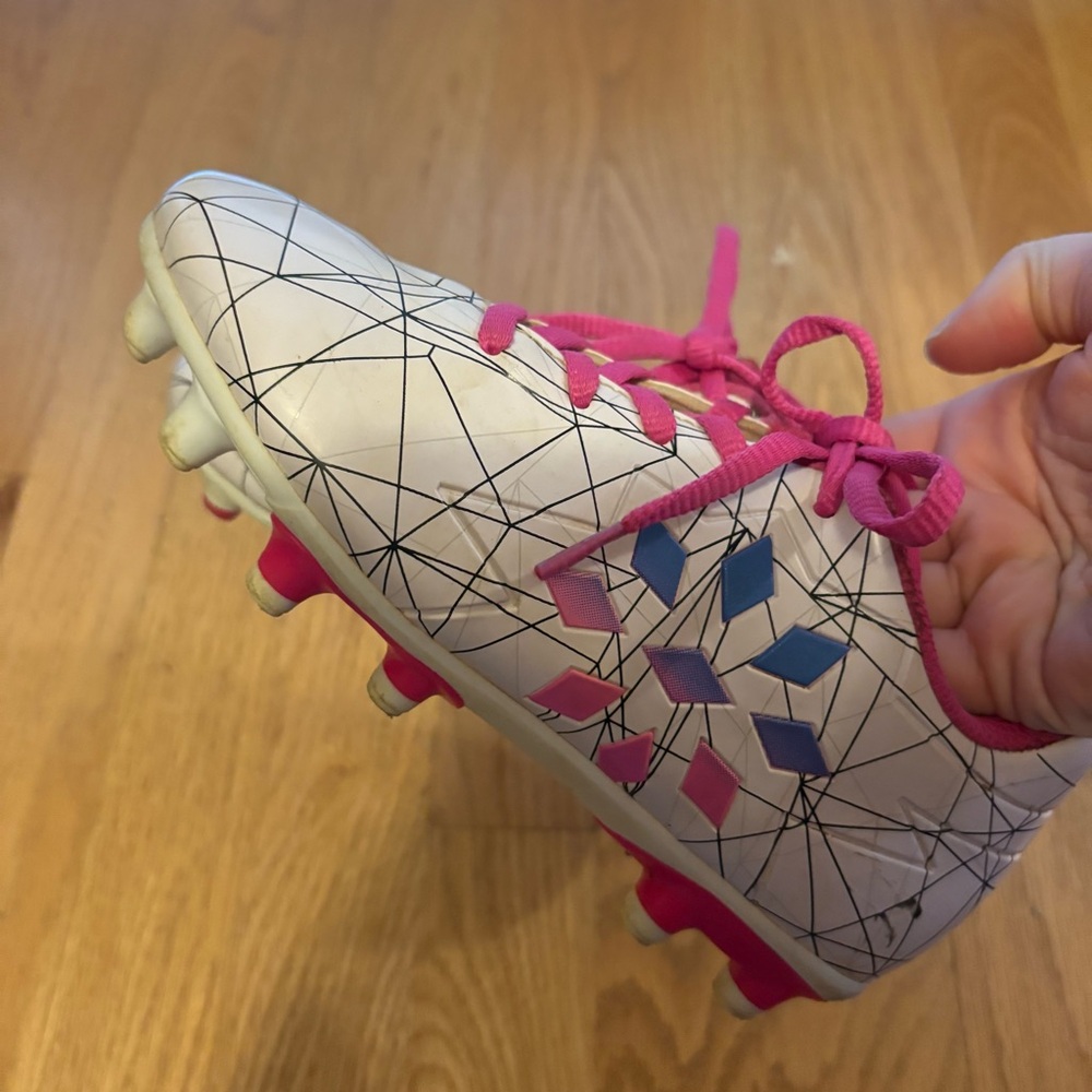 Rip It Softball Cleats Shoes Sz 1 White Pink - Picture 6 of 7